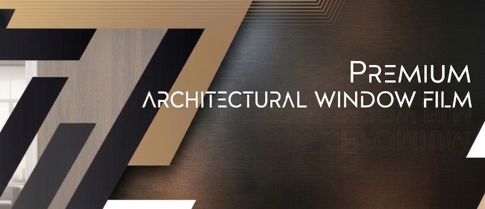 Luxaria decor premium architectural window film with geometric design elements.